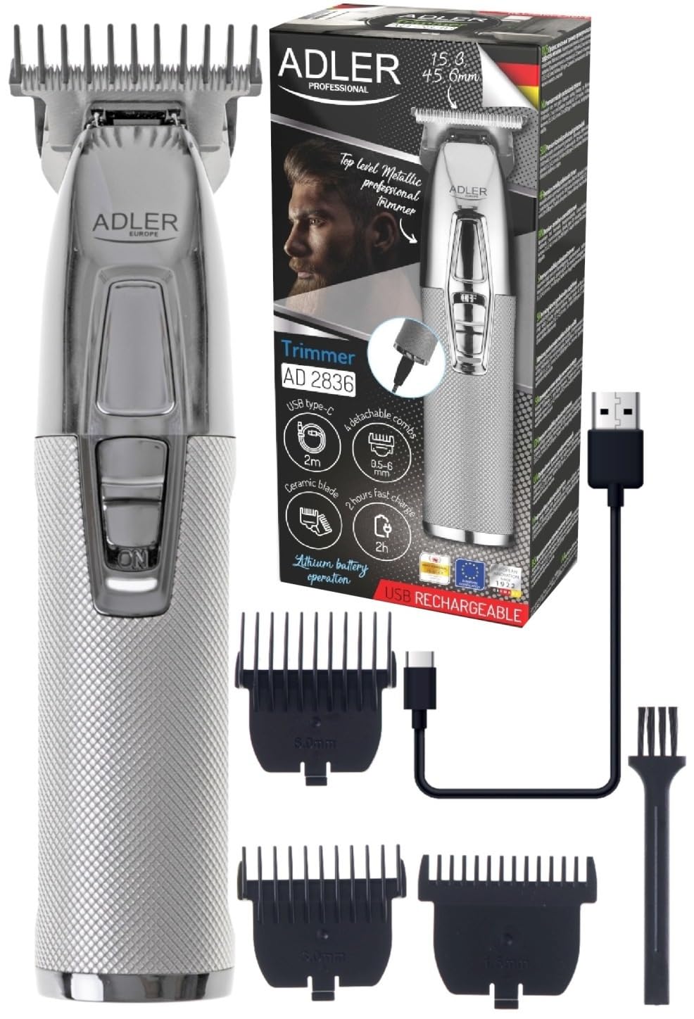 Adler ad 2836s Silberhaarmäher
