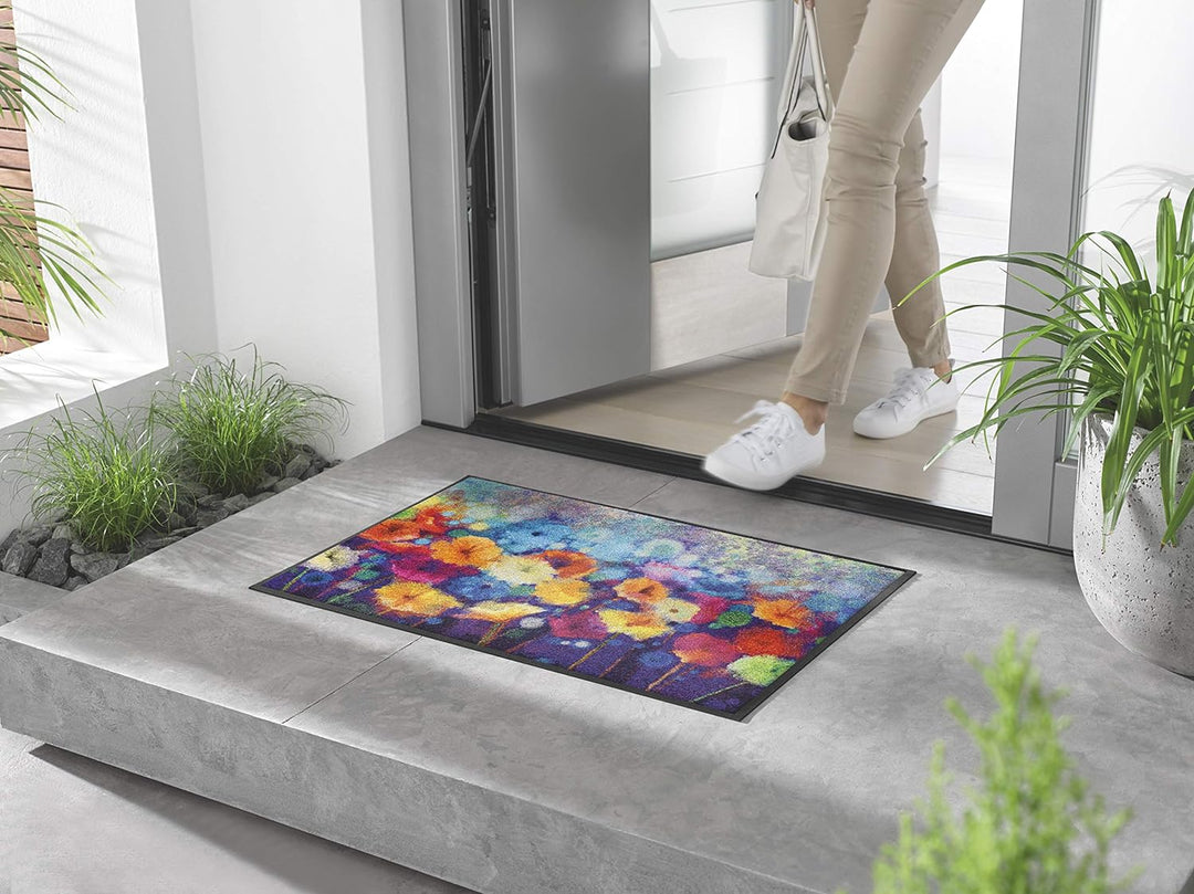 wash+dry Fussmatte, Flowerlover 50x75 cm, innen und aussen, waschbar
