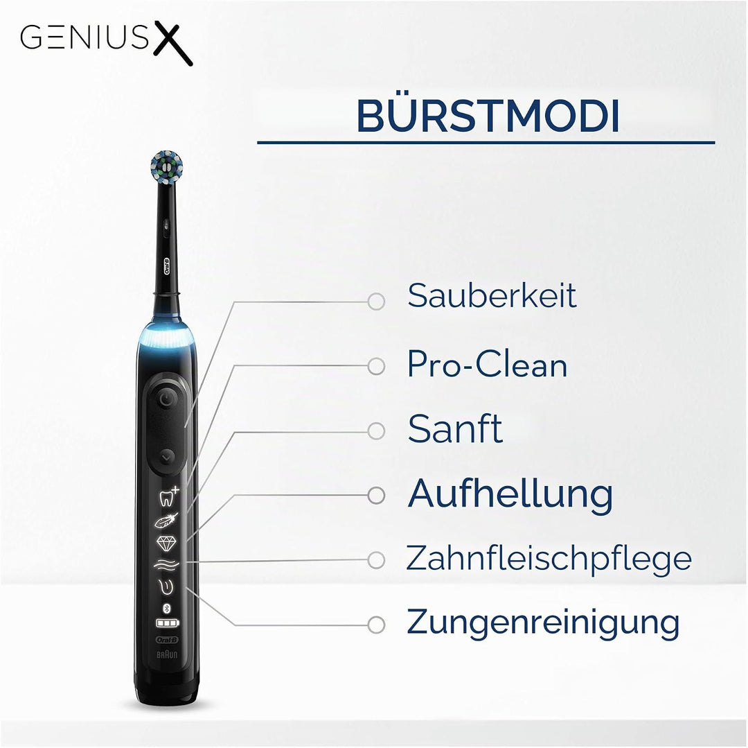 Oral-B Genius X Luxe Edition 20000 Midnight Black Elektrische Zahnbürste Oral-B Genius X 20000 Luxus