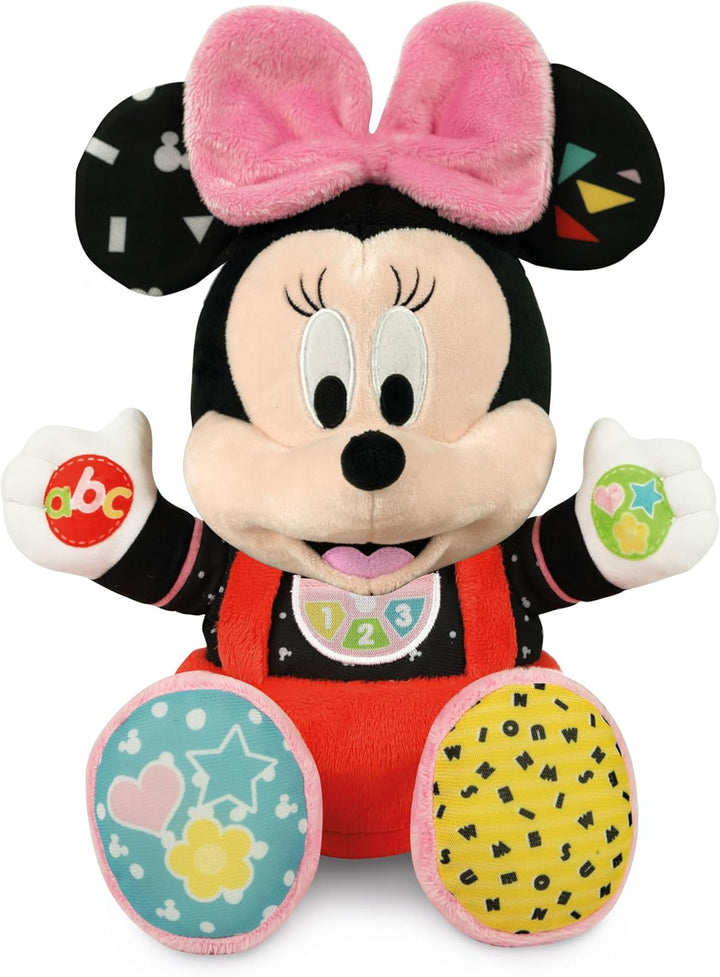 Clementoni Disney Baby Minnie Spiele und Lernen Plüsch, Mehrfarbig, Standard, 17304 Baby Minnie Mous