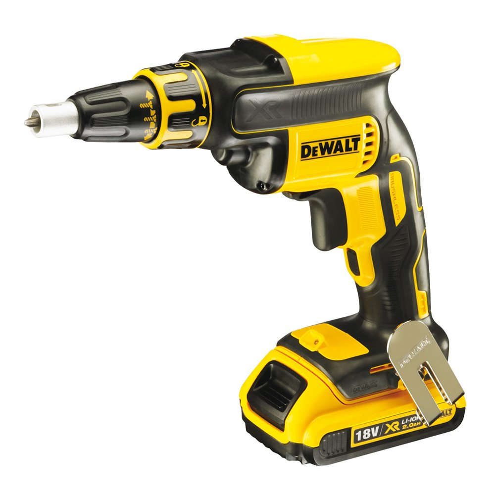 DEWALT Akku-Schnellschrauber (18V, 2Ah, Leerlaufdrehzahl 0-4.400 min-1, 1/4 Zoll Innensechskant, ink