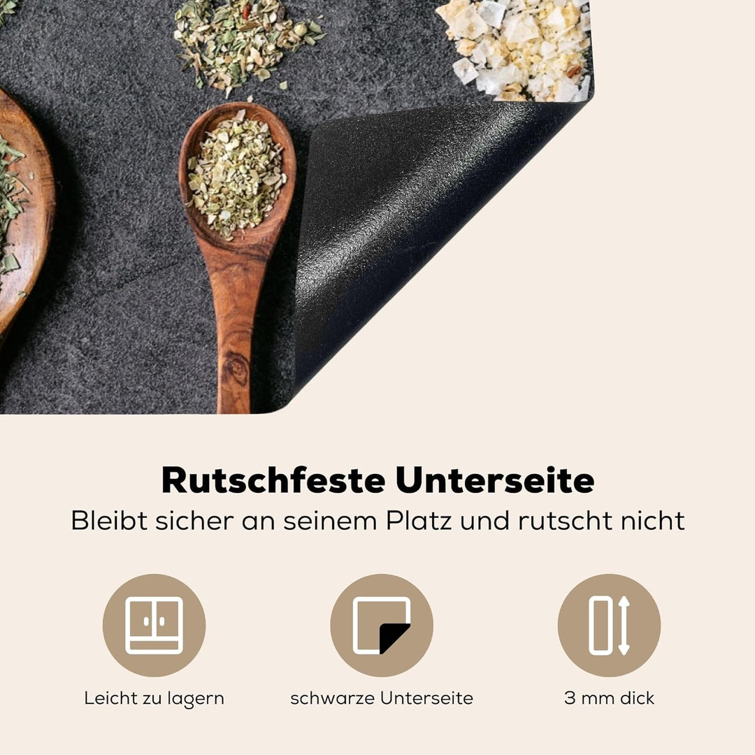 MuchoWow Herdabdeckplatte Ceranfeld Spritzschutz Küche Induktionsherd Abdeckung Induktionskochfeld C