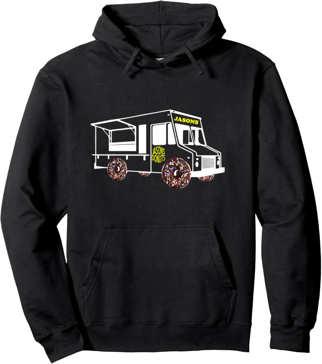 Jasons Imbisswagen mit Donuts für Räder Pullover Hoodie