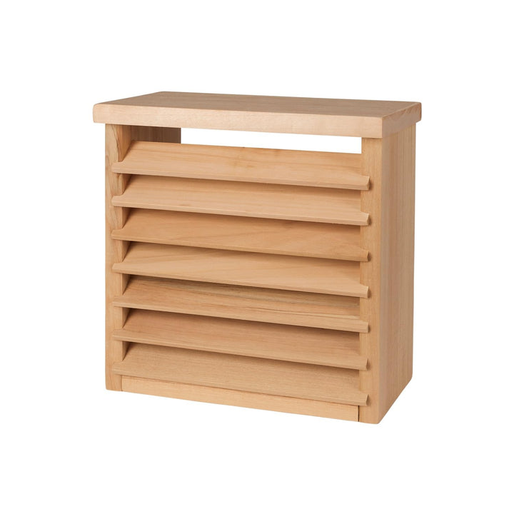 Holz Sauna-Lampenschirm | Sauna Blendschirm naturbelassen | Saunazubehör in Lamellenoptik | Zubehör