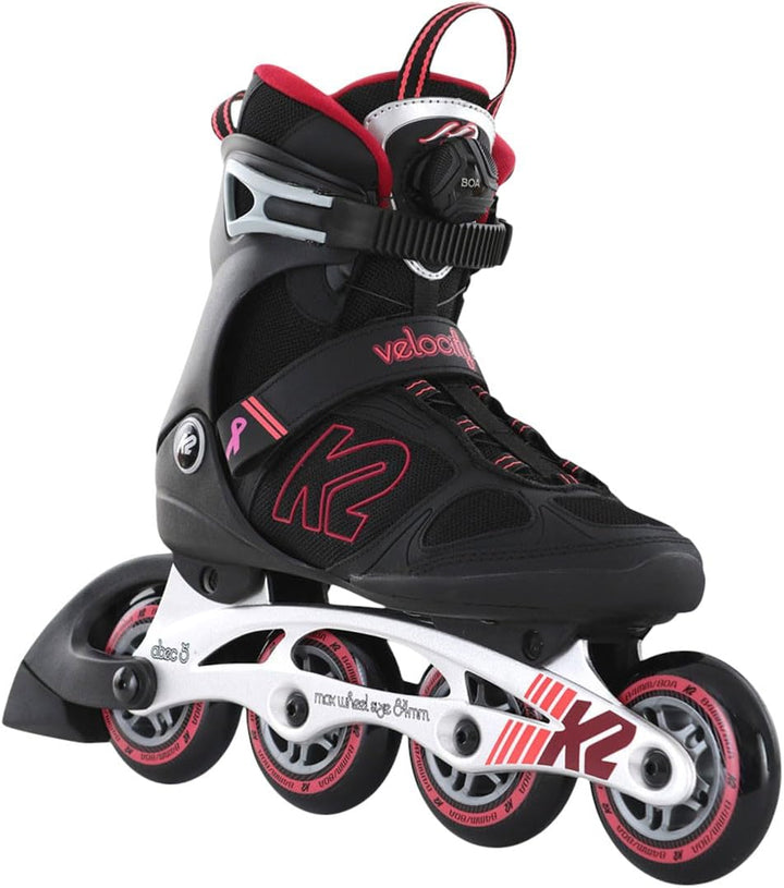 K2 Damen Velocity 84 Boa W Inline Skates EU: 39 (UK: 5.5 / US: 8) Black - Purple, EU: 39 (UK: 5.5 /