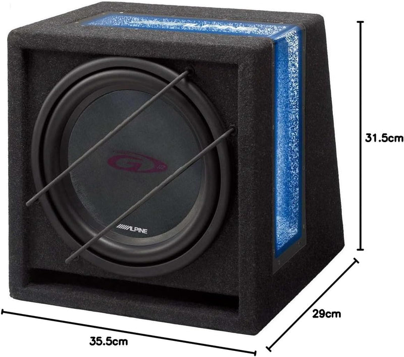 Alpine SBG-844BR - Bassreflex-Subwoofergehäuse (4 Ohm)