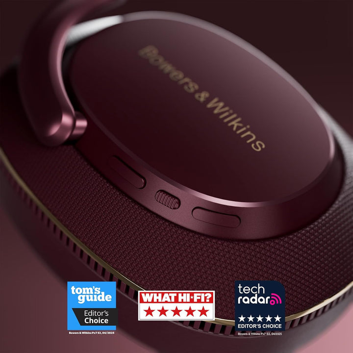 Bowers & Wilkins Px7 S3 Over-Ear-Kopfhörer mit Geräuschunterdrückung, kabellos, aptX™ Lossless, Schn