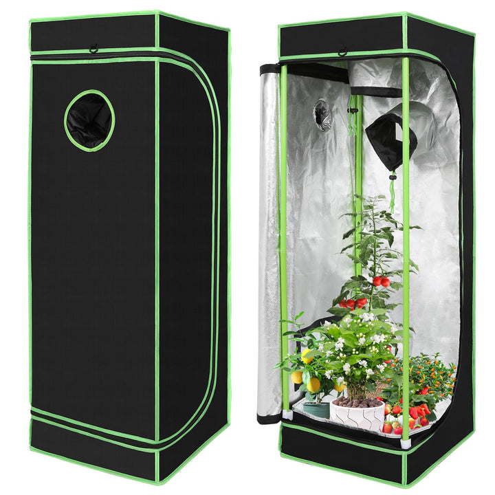 Growzelt 40x40x120 cm Grow Tent 600D Oxford Grow Box Lichtdicht und Wasserdicht Pflanzenzelt Growsch