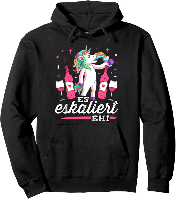 Einhorn Kostüm Es eskaliert eh Malle Party Outfit Frauen JGA Pullover Hoodie