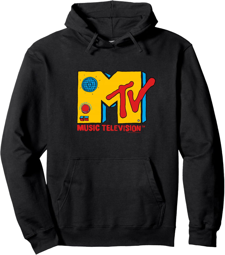 MTV Logo Retro-Boombox Pullover Hoodie