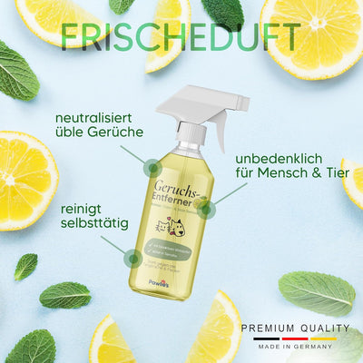 Pawlie's Tier-Geruchsneutralisierer (EXTREM STARK) & Enzymreiniger Katzenurin Geruchsentferner & Hun