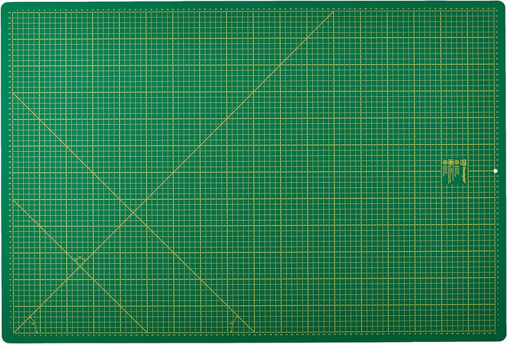Prym 611382 Schneideunterlage cm/inch-Einteilung, 90x60cm & Rollschneider Maxi Olfa- Rollenschneider