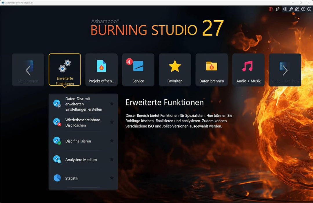 Burning Studio 25 - Brennen, Kopieren, Sicher, Rippen - der Multimedie Alleskönner für Windows 11, 1
