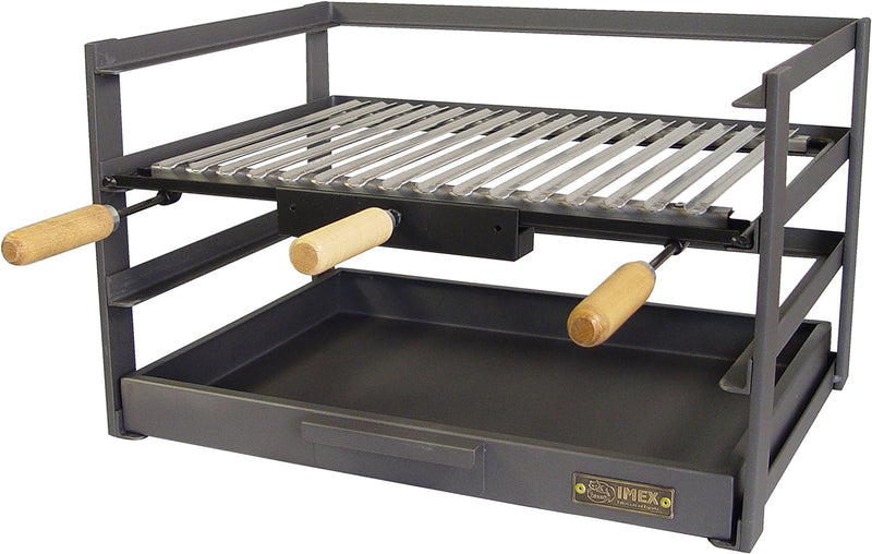 Imex El Zorro Grillschublade mit Grillrost, Schwarz, 57 x 41 x 35 cm, 71478.0