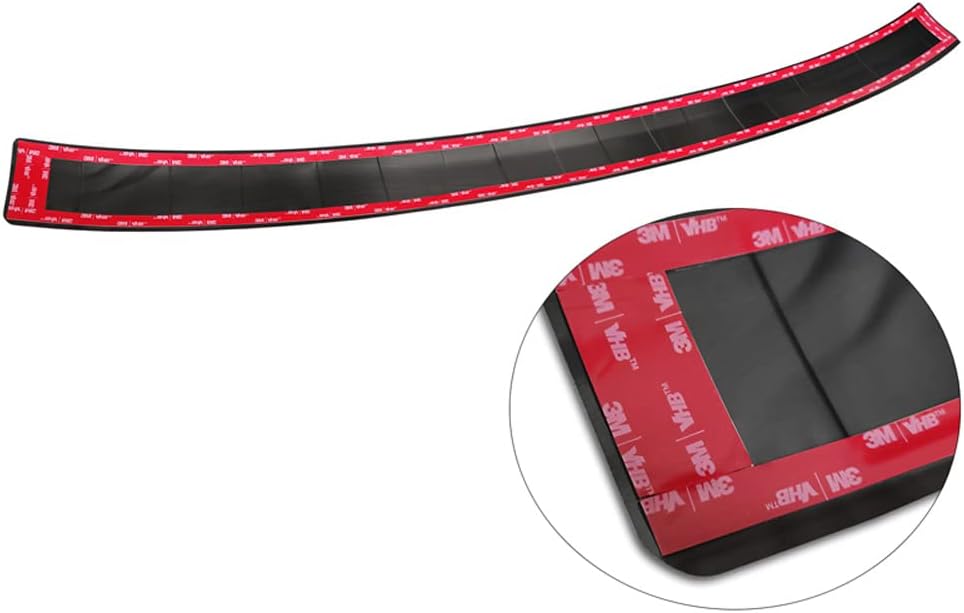 Avisa Spiegelschwarz Edelstahl Heckstossstangenschutz kompatibel mit Ford Kuga III ST-Line/Hybrid/Vi