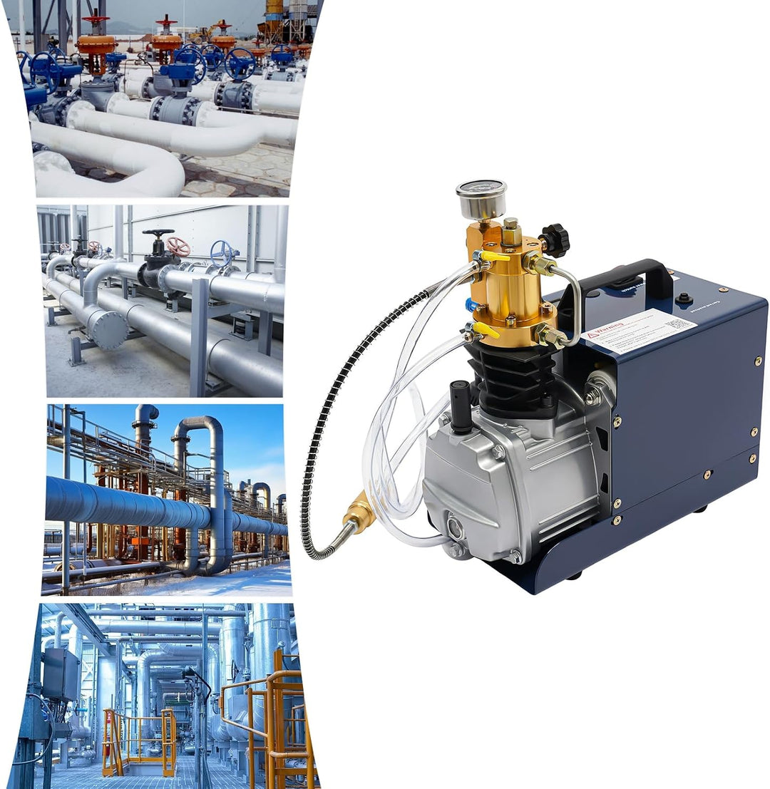 Elektrische Hochdruckluftpumpe 1800W mit Sicherheitsventil und Kupfermotor für Französisches Ventil