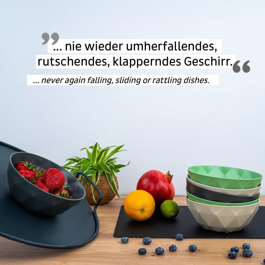 silwy® Super-Magnet-Bowl GREEN (2er-Set) HIGH-TECH-Kunststoff - perfekt für Camping, Caravaning und