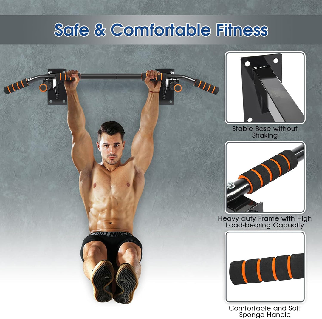 Wand montierte Klimmzugstange,Profi Klimmzugstange zur Wandmontage Reckstange Pull up bar- Klimmzugs