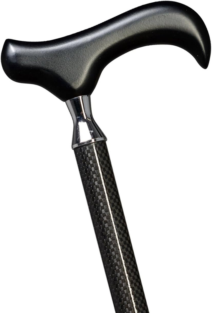 Gastrock Gehstock Spazierstock Dr. Cane Derby-Griff aus Holz, Kreiselpuffer, höhenverstellbar, Carbo