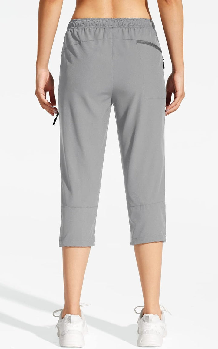MOCOLY Damen Wanderhose Cargohose Wasserdicht Elastische Outdoorhose Cargo Jogginghose Trekkinghose