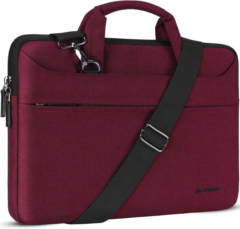 DOMISO 14 Zoll Wasserdicht Laptop Tasche Aktentasche Schultertasche Notebooktasche für 14" Lenovo Id