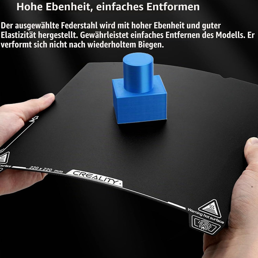 Creality Epoxy Resin Build Plate for K1, 3D Printer Double Side Epoxy Resin Particle Coating Print B