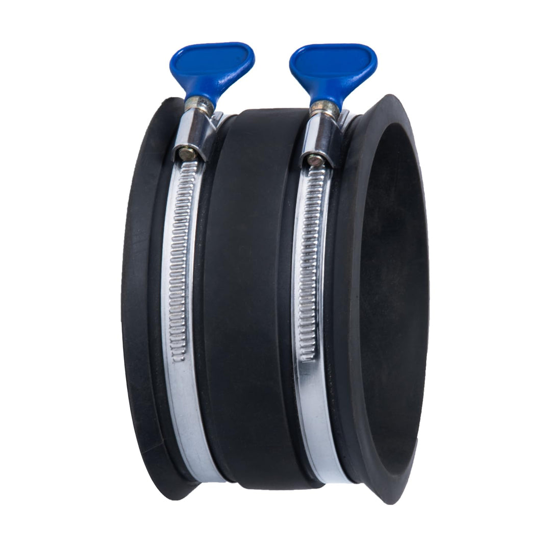 POWERTEC 70369 10,2 cm Staubkontroll-Flex-Manschette mit verstellbaren Schlüssel-Schlauchschellen, S