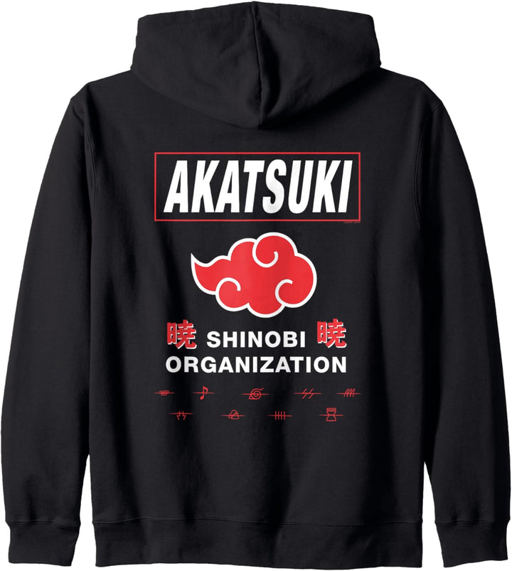 Naruto Shippuden Akatsuki Shinobi Organisation Kapuzenjacke