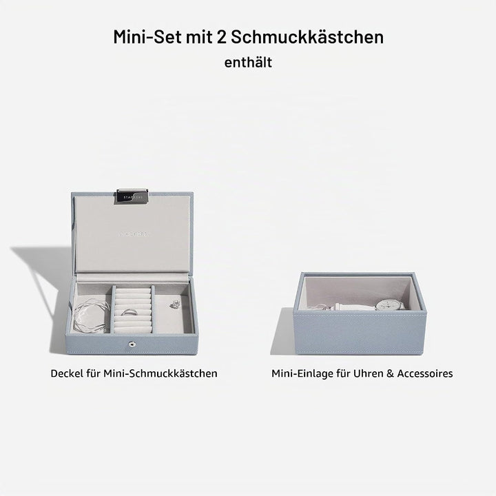 Stackers Altblau Mini Schmuckschatulle -2, Altblau