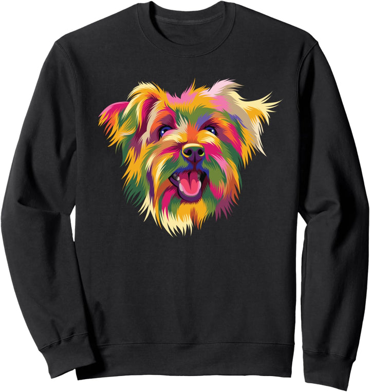 Yorkshire Terrier Yorkie Pop Art Geschenk Sweatshirt