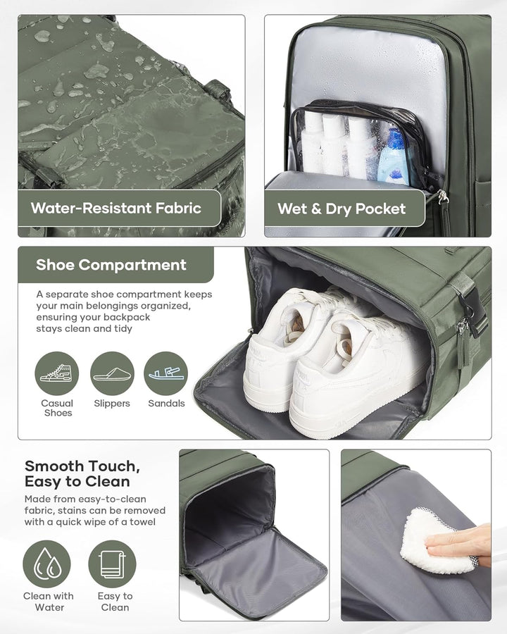 BJLFS Vakuum Rucksack Ryanair Handgepäck 40x20x25 Flugzeug Tasche Airbag mit Vakuumsystem Klein Reis