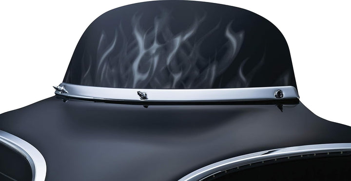 Kuryakyn 1310 Motorradzubehör: Glatte Windschutzscheiben-Verkleidung für Harley-Davidson Motorräder,