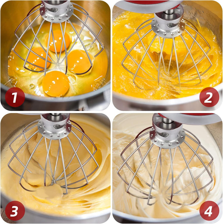 Drahtpeitsche für Kitchenaid Kippkopf Standmixer 4,5QT und 5QT, Schneebesenaufsatz für Kitchenaid Mi