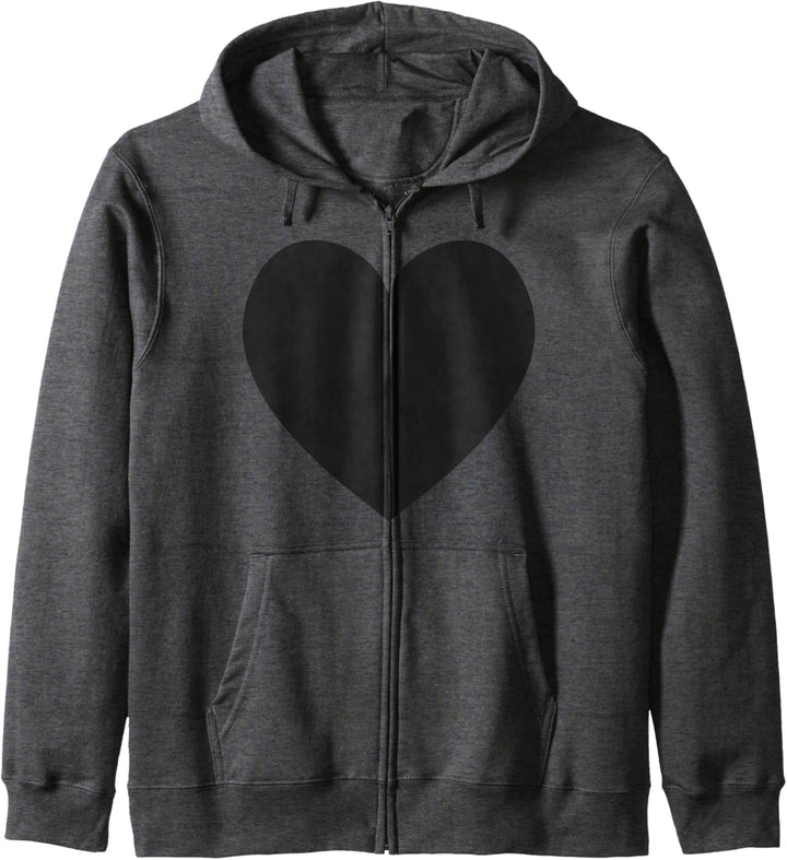Schwarzes Herz Grunge Goth Gothic Ästhetik Kapuzenjacke