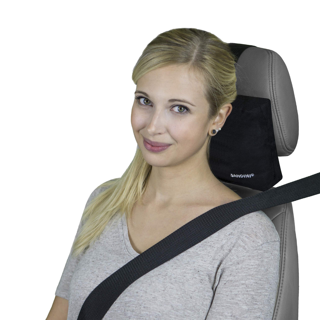 SANDINI RelaxFix – Nackenkissen für Autositz/Nackenstützkissen/Autostützkissen – Einfache Anbringung