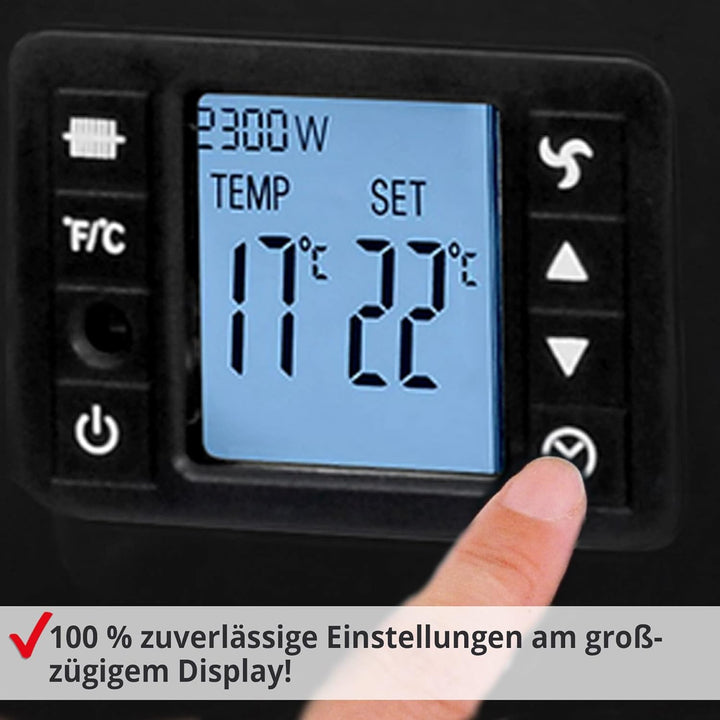 HECHT Elektroheizung (Brandneue Version) - Heizgerät für eine schnelle und wohlfühlende Wärme – Stro
