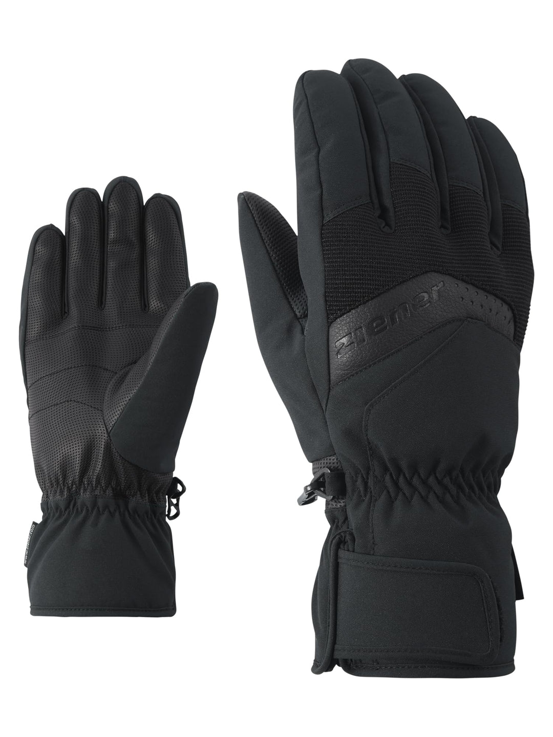 Ziener Herren Gabino Ski-Handschuhe/Wintersport |warm, Atmungsaktiv schwarz (black) 9, schwarz (blac