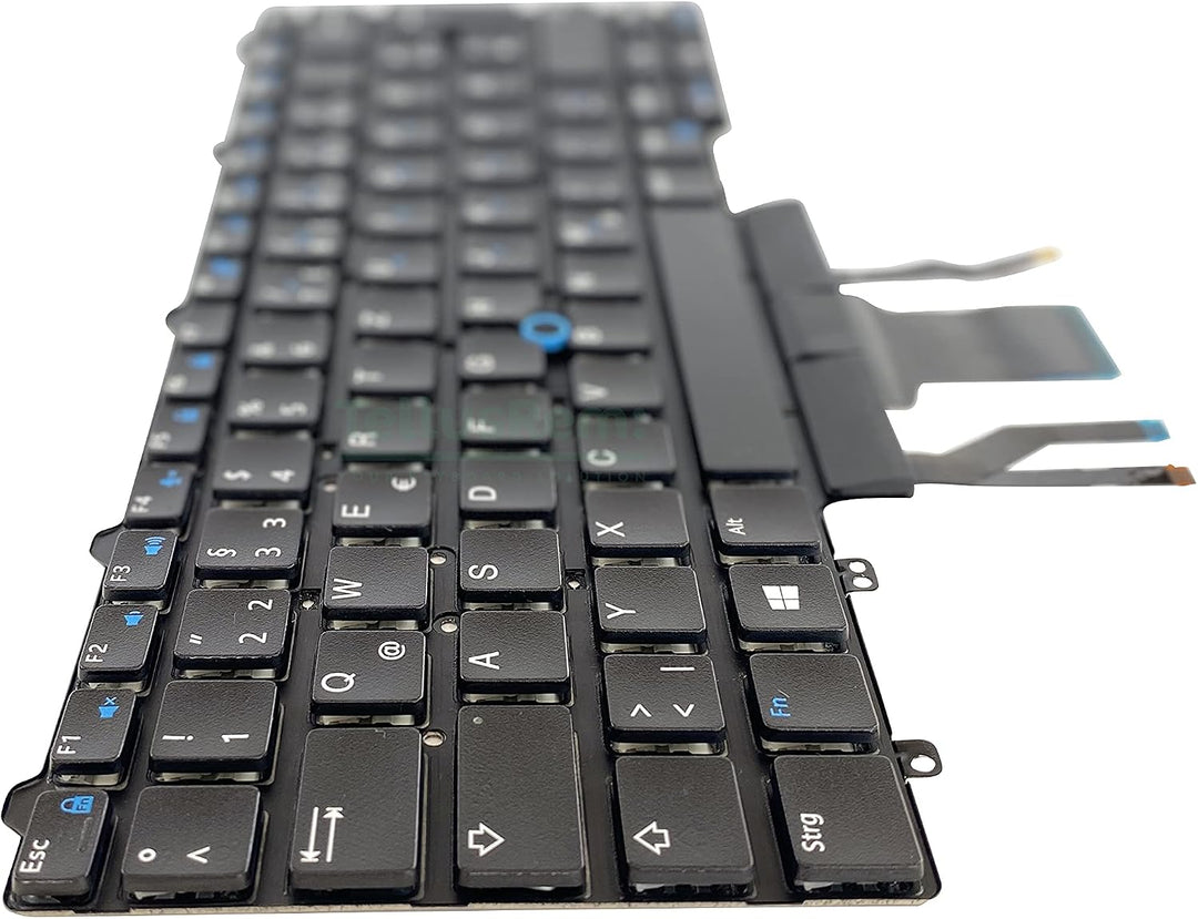 TellusRem ersatztastatur Deutsche Hintergrundbeleuchtung für Dell Latitude E5450, Latitude E7450, La