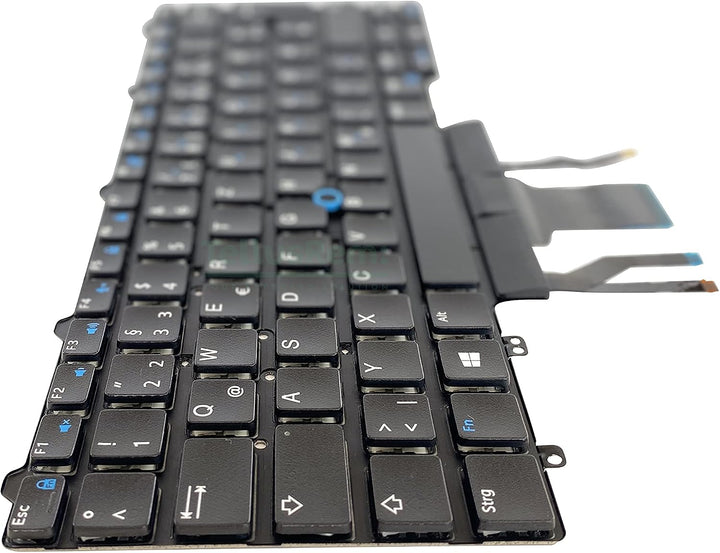 TellusRem ersatztastatur Deutsche Hintergrundbeleuchtung für Dell Latitude E5450, Latitude E7450, La