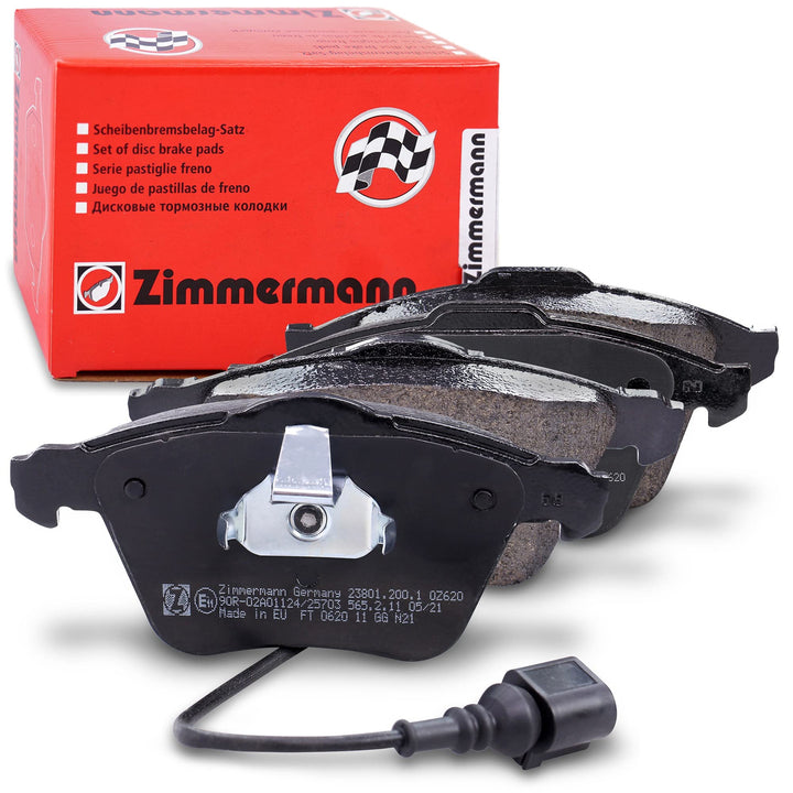 ZIMMERMANN 23801.200.1 Serie Bremsbeläge, vorne, inklusive Platte dämpfend