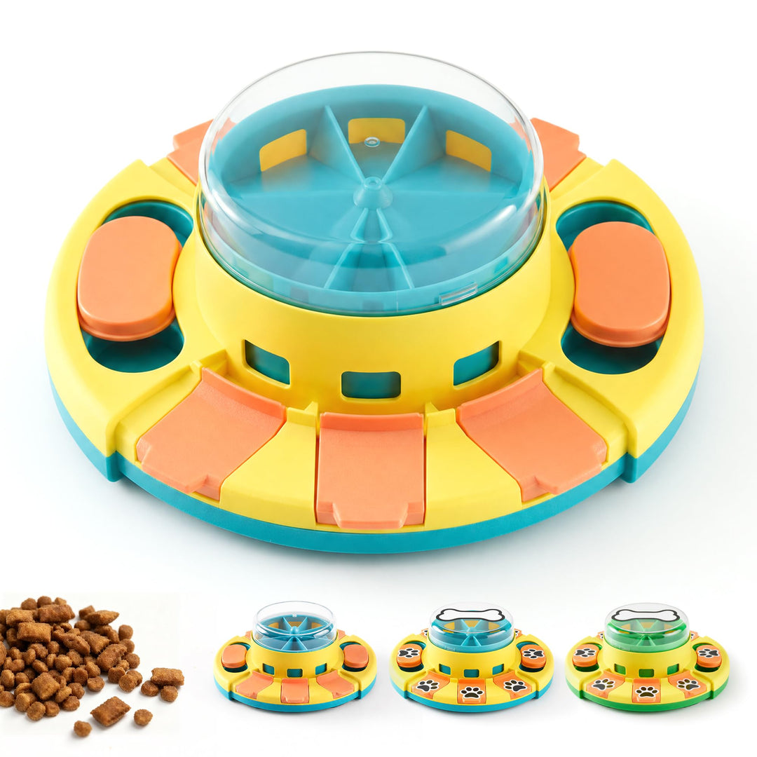 Hundepuzzle-Spielzeug, 2 Ebenen, Slow Feeder, Futterspender für Leckerlis, IQ-Training und Unterhalt