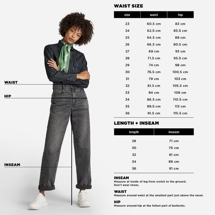 G-STAR RAW Damen JANEH ULTRA HIGH MOM ANKLE Jeans 25W / 30L Grau (Faded Carbon D16083-c909-c762), 25