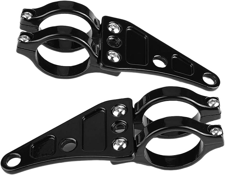 Reminnbor Motorradscheinwerferhalterung | 2 Stück Scheinwerferhalterung Klemmen Scheinwerferhalter G