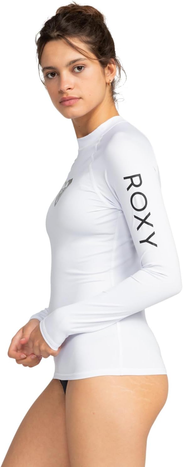 Roxy Damen Whole Hearted Rash-Guard-Shirt (1er Pack) S Bright White, S Bright White