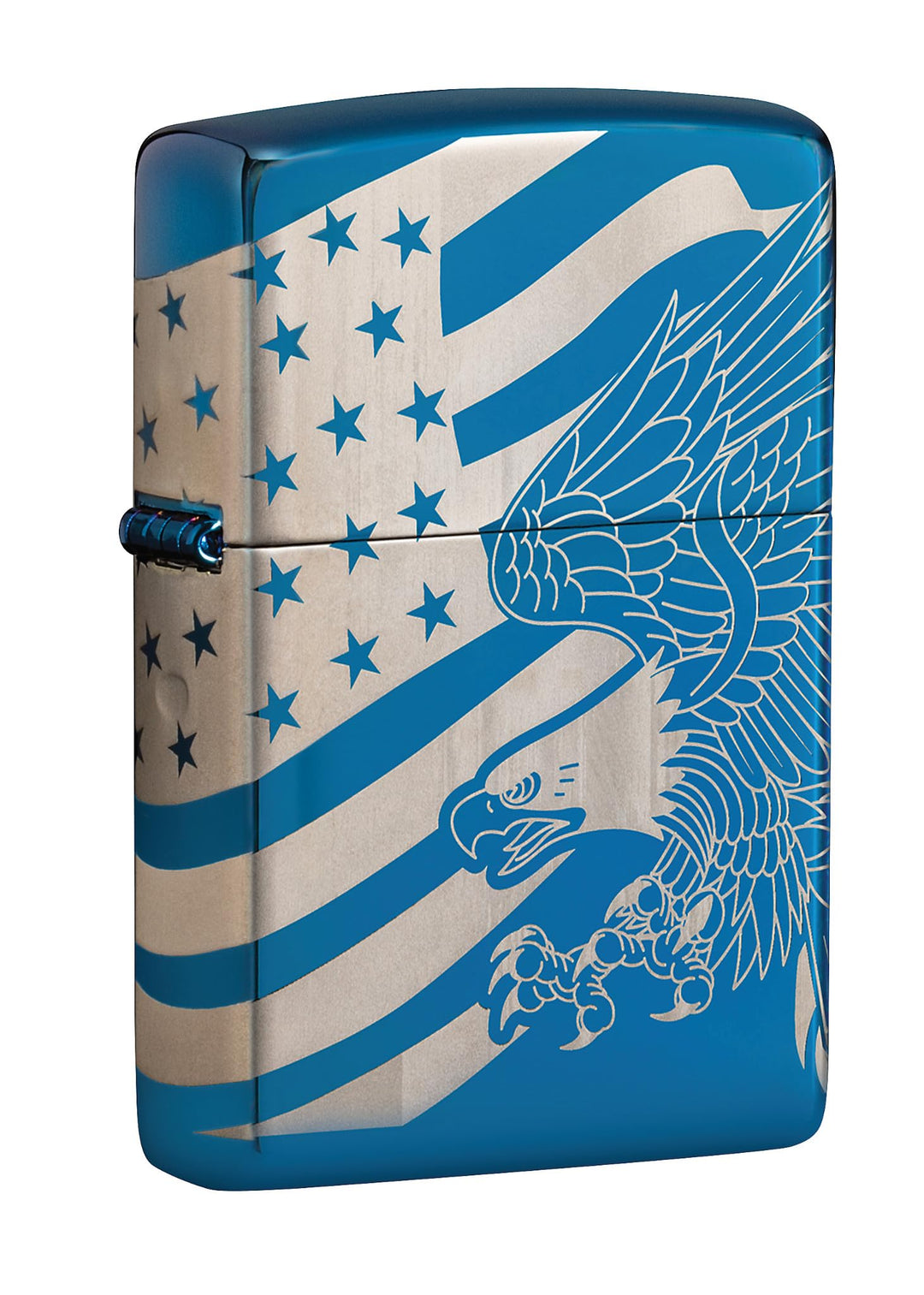 Zippo Adlerfeuerzeuge High Polish Blue, High Polish Blue