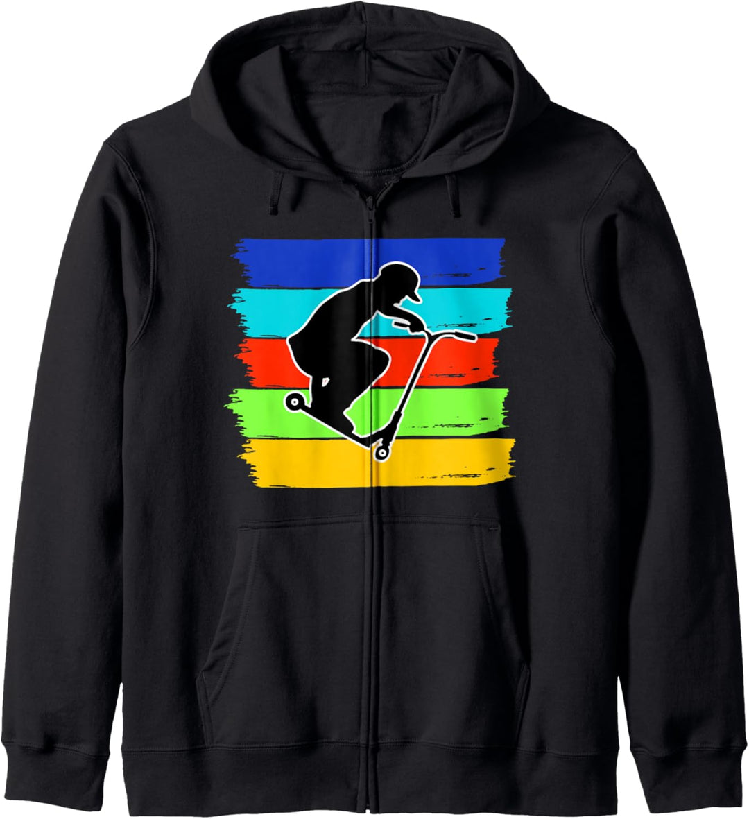 Stunt Scooter Vintage Motiv für Skater Jungen Kapuzenjacke