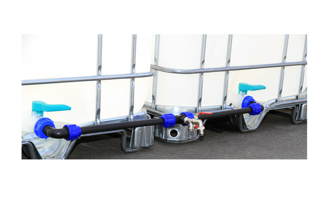 Verbindungsset Fuer IBC Tanks Regenwassertanks Set für 2 Tanks, Set für 2 Tanks