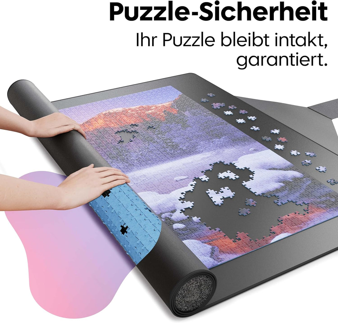 Puzzlup Puzzlematte bis 3000 Teile - 95 x 150 cm - Premium Puzzle Rolle für 500, 1000, 1500, 2000 un