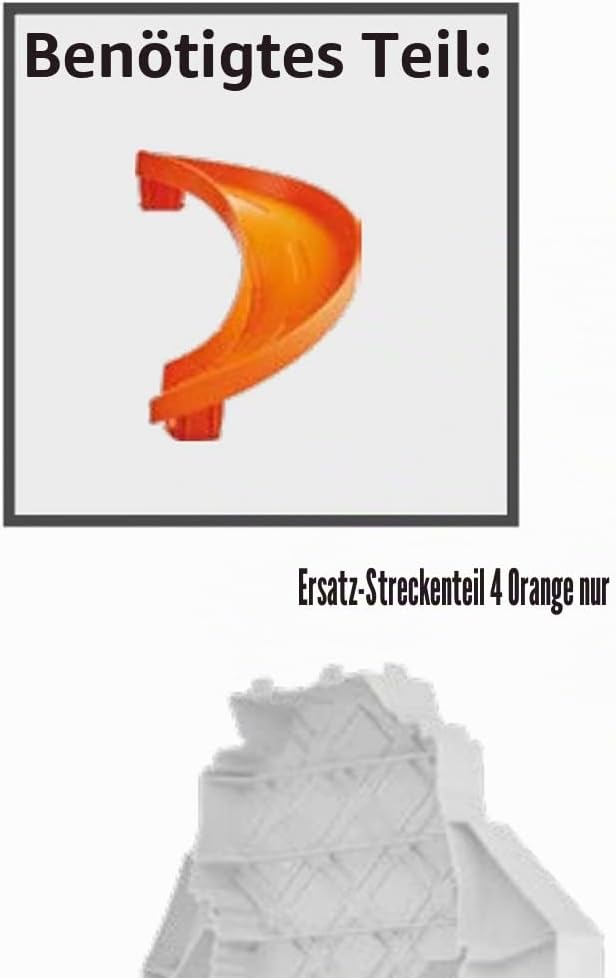 Replacement Part for Hot-Wheels City Ultimate Garage Playset - GJL14 ~ Replacement Orange Track Piec