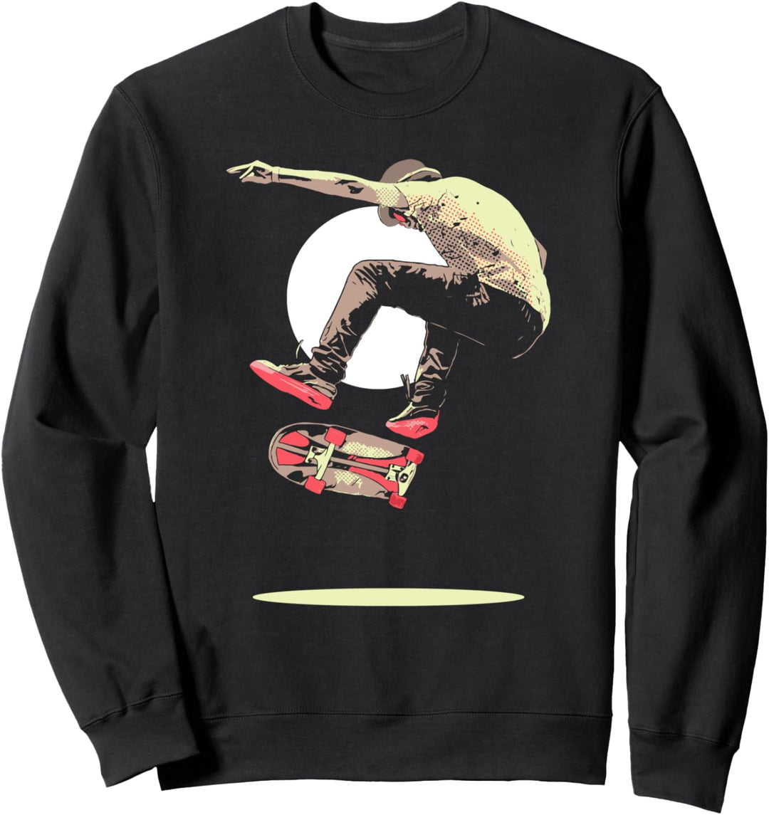 Sweet Vintage Skater Retro Skateboarding Graphic 80's Sweatshirt